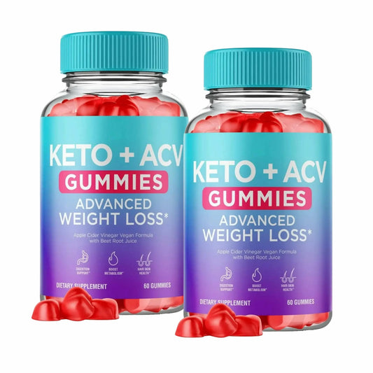 (2 Pack) Keto ACV Gummies Advanced Weight Management - Apple Cider Vinegar Keto for Metabolism Booster, Detox, Keto Diet Woman & Man - 120 Gummies